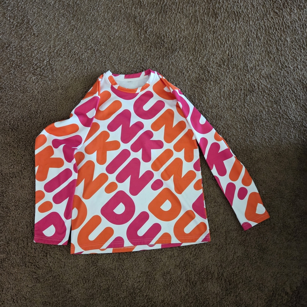 Bold Pink and Orange Patterned Hoodie